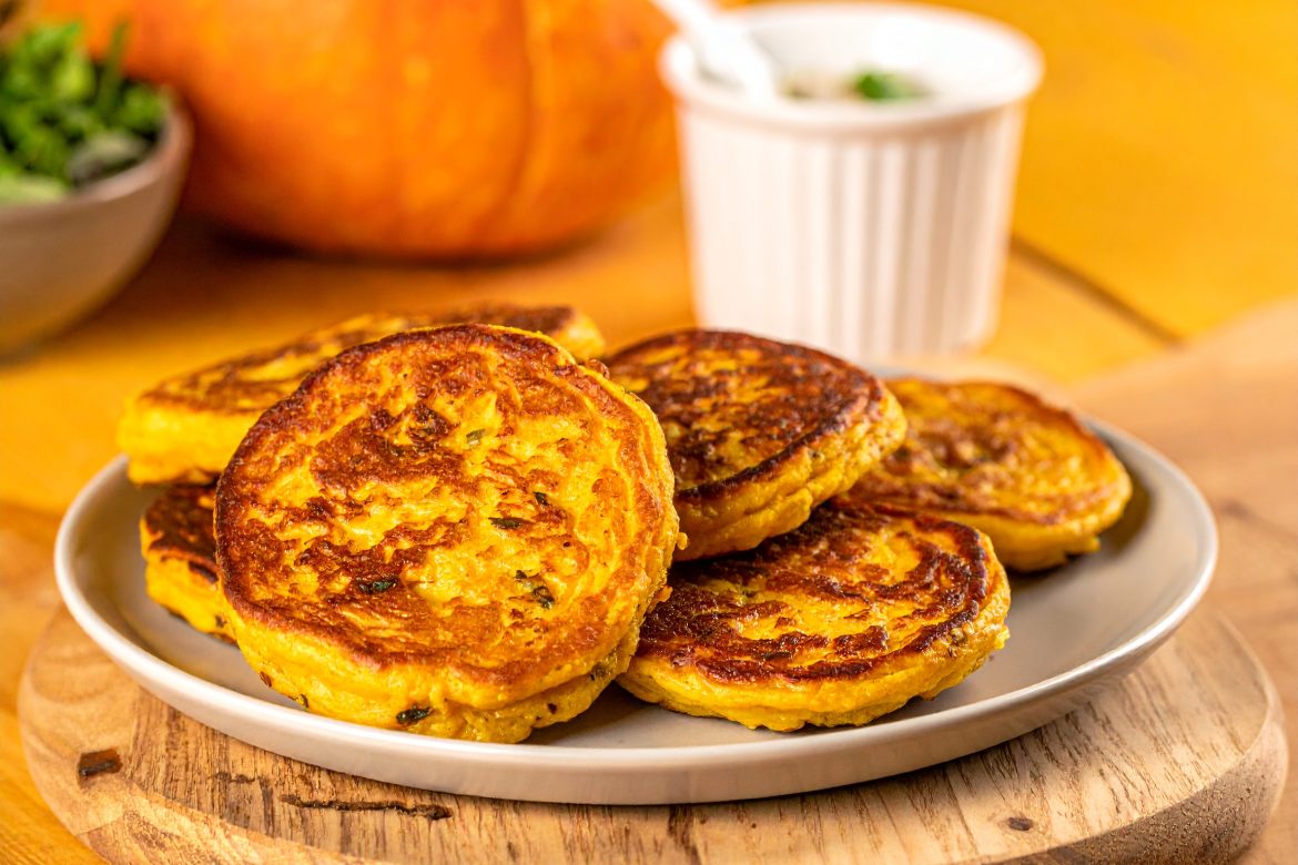 Kürbis-Pfannkuchen