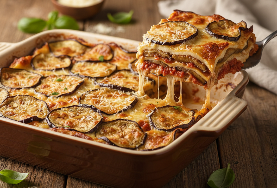 Auberginen-Lasagne