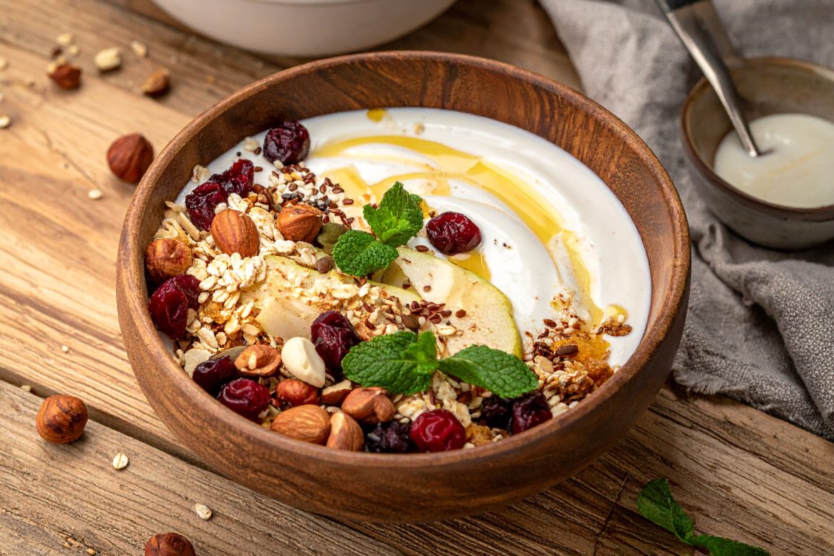 Ballaststoffreiche Joghurt-Bowl