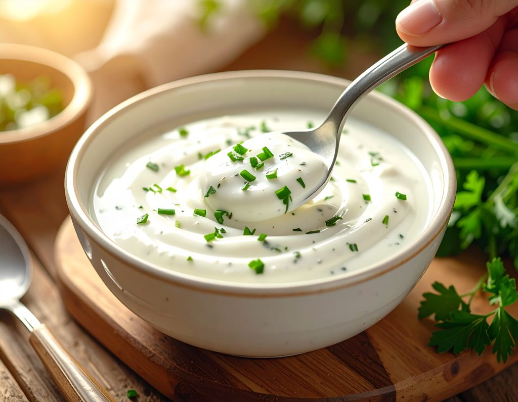 Cremiges Kräuterdressing für Chef-Salat