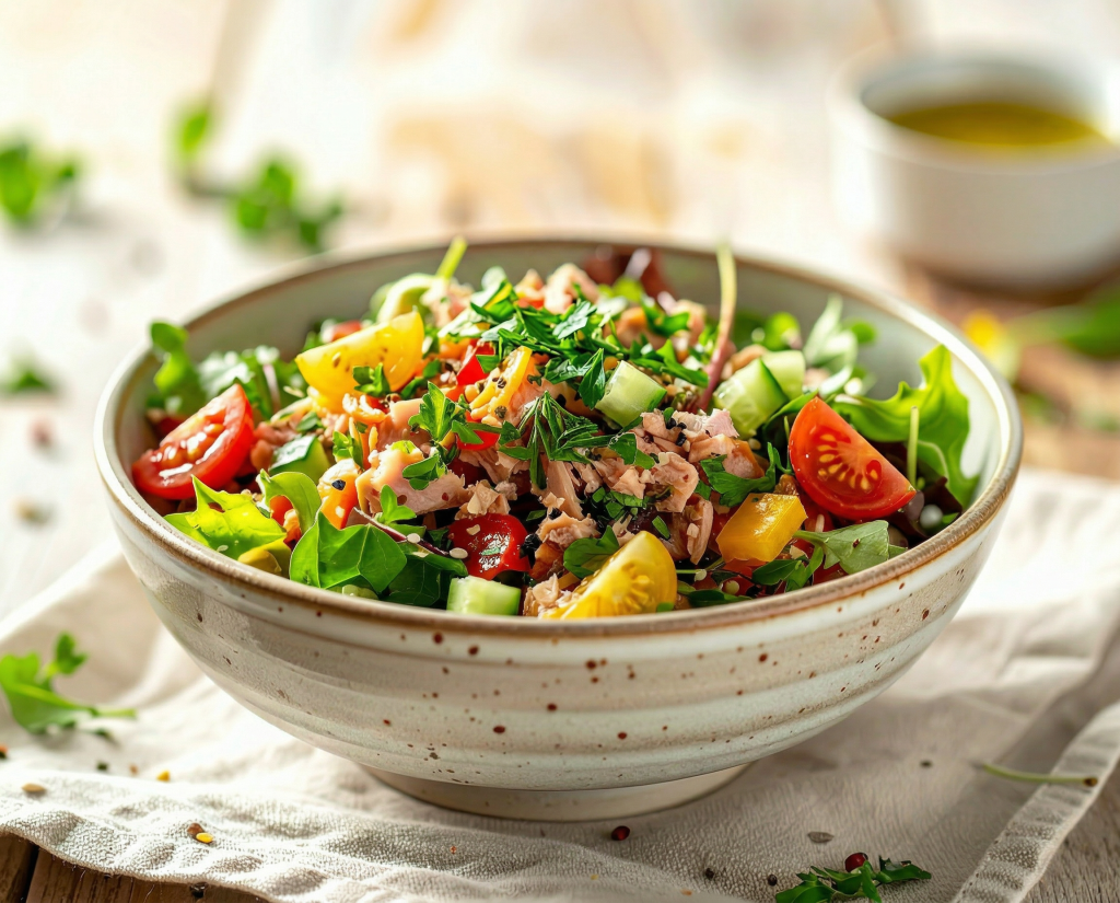 Thunfischsalat – fertig angerichtet